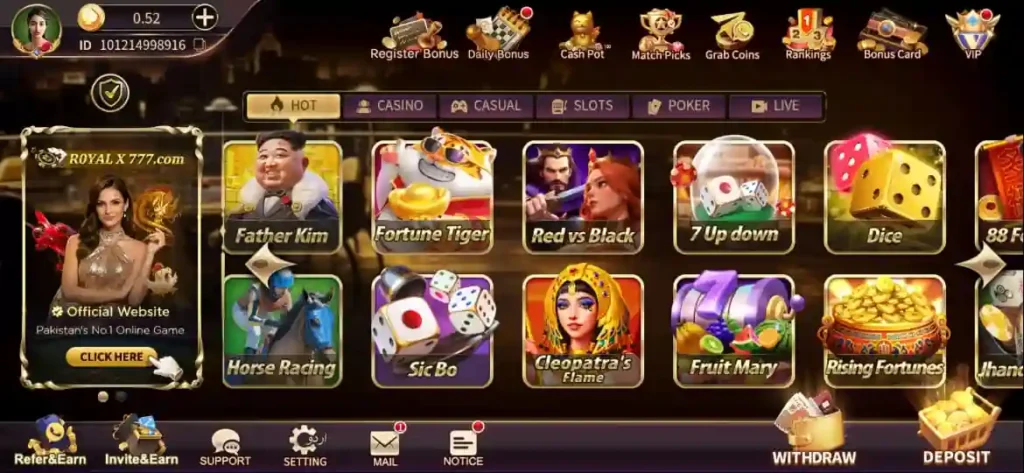 Royal X 777 Game