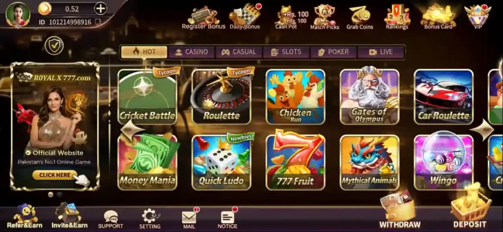 Royal X 777 Game